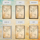 Vintage Hong Kong City Map Wall Art Canvas Print, Distressed Hong Kong Map, Framed Wall Art, Cool Hong Kong Travel Wall Art, Office Art