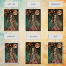 Ghostly Witch With Red Apple, Framed Canvas Print, Wall Art, Spooky Decor, Halloween Decoration, Living Room Art, Unique Gift