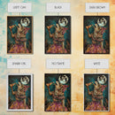 Werewolf Devouring a Pizza in a Colorful Halloween Setting, Bringing a Mix of Horror and Humor to Your Spooky Wall Art Collection