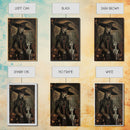 Gothic Witch with Elegant Dog, Framed Canvas Print, Dark Witch Art, Victorian Witch, Halloween Witch Decor, Gothic Home Decor