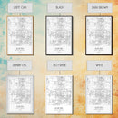 Aurora Street Map, Illinois Map, City Map Wall Art, Daughter Gift, Travel Map, Minimalist Art, Wall Art, Canvas Print, Canvas Wall Art