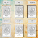 Brussels Street Map, Belgium Map, City Map Art, Modern Art, Wall Art, Canvas Print, Canvas Wall Art, Birthday Gift, Living Room Décor