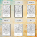 Charlotte Street Map, North Carolina Map, City Map Art, Modern Art, Wall Art, Canvas Print, Canvas Wall Art, Travel Wall Art, Gift For Mom