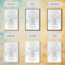 Fort Wayne Street Map, Indiana Map, City Map Art, Minimalist Art, Wall Art, Canvas Print, Office Wall Décor, Gifts For Him, Travel Print