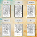 Grand Prairie Street Map, Texas Map, City Map Art, Minimalist Art, Wall Art, Canvas Print, Black And White, Travel Print, Anniversary Gift