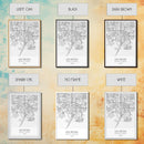 Las Vegas Street Map, Nevada Map, City Map Art, Modern Wall Art, Wall Art, Canvas Print, Travel Wall Décor, Dorm Wall Print, Couples Gift
