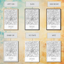 Orlando Street Map, Florida Map, City Map Art, Modern Art, Wall Art, Canvas Print, Master Bedroom Décor, Aviation Gifts, Travel Wall Art