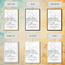 San Bernardino Street Map, California Map, City Map Print, Minimalist Art, Wall Art, Canvas Print, Unique Wall Décor, Friends Gift,