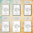 Santa Clarita Street Map, California Map, City Map Print, Minimalist Art, Wall Art, Canvas Print, Bedroom Wall Décor, Unique Travel Gifts