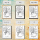 St Petersburg Street Map, Florida Map, City Map Print, Modern Wall Art, Wall Art, Canvas Print, Office Wall Art, Bon Voyage Gift, Travel Art