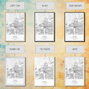 Tulsa Street Map, Oklahoma Map, City Map Print, Modern Wall Art, Wall Art, Canvas Print, Dorm Room Décor, Gift For Husband, Travel Art Print