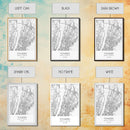Yonkers Street Map, New York Map, City Map Print, Minimalist Art, Wall Art, Canvas Print, Travel Wall Art, Map Gift, Dorm Room Decor