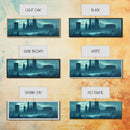 Dystopian Cyberpunk Metropolis, Steampunk Mashup, Extra Large Wall Art, Framed Panoramic Canvas Print, Framed Wall Art