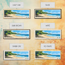 Almonta Beach, Australia Panoramic Beach Print, Vacation Gift, Australia Wall Art, Framed Canvas Print, Framed Beach Painting