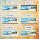 Binz Beach, Germany Panoramic Print, Vacation Gift, Germany Wall Art, Beach Painting, Beach Decor, Large Wall Art, Wood Frame Art
