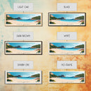 Cala Saura, Spain Panoramic Print, Vacation Gift, Spain Wall Art, Beach Painting, Beach Decor, Large Wall Art, Wood Frame Art