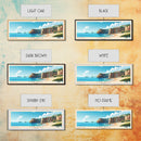 Cap Coz, France Panoramic Print, Vacation Gift, France Wall Art, Beach Painting, Beach Decor, Large Wall Art, Wood Frame Art
