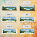 Coiba Island, Panamá Panoramic Beach Print, Vacation Gift, Panamá Wall Art, Beach Painting, Beach Decor, Beach Painting
