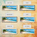 Dover Beach, Barbados Panoramic Print, Vacation Gift, Barbados Wall Art, Beach Painting, Beach Decor, Large Wall Art, Wood Frame Art
