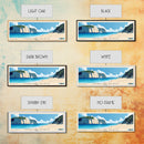 Egremni Beach, Greece Panoramic Beach Print, Vacation Gift, Greece Wall Art, Framed Canvas Print, Framed Beach Painting