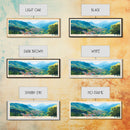 Guachalito, Colombia Panoramic Print, Vacation Gift, Colombia Wall Art, Beach Painting, Beach Decor, Large Wall Art, Wood Frame Art