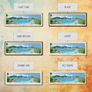 Island Harbour, Anguila Panoramic Beach Print, Vacation Gift, Anguila Wall Art, Beach Painting, Beach Decor, Beach Painting
