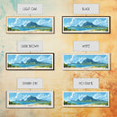 Le Morne, Mauritius Panoramic Print, Vacation Gift, Mauritius Wall Art, Beach Painting, Beach Decor, Beach Or Lakehouse Art
