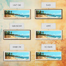 Negombo beach, Sri Lanka Panoramic Beach Print, Vacation Gift, Sri Lanka Wall Art, Framed Canvas Print, Framed Beach Painting