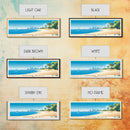Odaiba Beach, Japan Panoramic Beach Print, Vacation Gift, Japan Wall Art, Framed Canvas Print, Framed Beach Painting