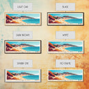 Pechón Playa, Spain Panoramic Print, Vacation Gift, Spain Wall Art, Beach Painting, Beach Decor, Beach Or Lakehouse Art