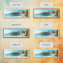 Tromelin Island, France Panoramic Beach Print, Vacation Gift, France Wall Art, Framed Canvas Print, Framed Beach Painting