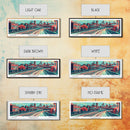 Boston Massachusetts Panoramic Travel Poster Canvas Print