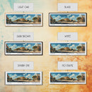 Round Rock Texas Panoramic Print, Elegant Framed Canvas Print, Travel Poster Art, Living Room Decor, Home Wall Art