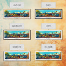 Gilbert Arizona Panoramic Wall Art Framed Canvas Print, Mid Century Modern Art, Pop Art Style, Travel Poster, Home Decor, Retro Style