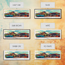 Henderson Nevada Panoramic Painting Framed Canvas Print, Mid Century Modern Art, Pop Art Style, Travel Poster, Living Room Decor