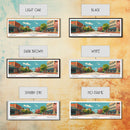 Olathe Kansas Panoramic Wall Art, Mid Century Modern Framed Canvas Print, Retro Pop Art Travel Poster, City Art, Office Wall Decor, Living Room Art