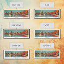 Madison Wisconsin Panoramic Wall Art, Mid Century Modern Framed Canvas Print, Retro Pop Art Travel Poster, Office Decor, Gift Idea