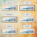 A Coruña Spain Travel Art, City Art, Framed Canvas Print or Metal Wall Art, Europe Travel Poster, Panoramic Wall Art, Extra Wide Wall Art