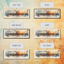 Cologne Germany Panoramic Travel Poster, Framed Canvas Print or Metal Wall Art, Travel Art, Home Decor, Panoramic Painting, Midcentury Art