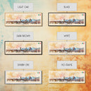 Florence Italy Panoramic Travel Poster, Framed Canvas Print or Metal Wall Art, Travel Art, Home Decor, Panoramic Painting, Midcentury Art