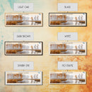 Birch Lake Framed Canvas Print, Panoramic Lake House Decor, Scenic View, Travel Poster, Rustic Art, Lake Painting