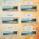 Bras d'Or Lake Framed Canvas Print, Panoramic Lake House Decor, Wall Art, Travel Poster, Rustic Lake Painting, Home Decor