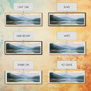 Carters Lake Georgia Framed Canvas Print, Panoramic Lake House Decor, Wall Art, Travel Poster, Rustic Lake Painting, Nature Art