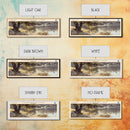 Clearwater Lake Framed Canvas Print, Lake House Art, Panoramic Travel Poster, Wide Wall Art, Modern Lake Painting, Home Decor