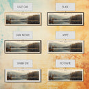 Lake Nottely Georgia Framed Canvas Print, Lake House Decor, Panoramic Wall Art, Travel Poster, Beautiful Landscape Painting, Rustic Art