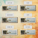 Lake Sam Rayburn, Boho Art, Serene Landscape, Travel Poster Art, Wall Art, Home Decor, Nature Scene, Lake Painting, Minimalist Art, Rustic Art, Travel Print, Framed Canvas Print, Lake House Decor, Panoramic Print