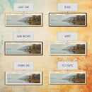 Lake Willoughby Vermont Framed Canvas Print, Lake House Decor, Panoramic Wall Art, Travel Poster, Scenic Landscape Painting, Living Room Decor
