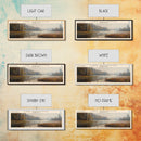 Lake Winchester Connecticut Framed Canvas Print, Lake House Decor, Panoramic Wall Art, Travel Poster, Landscape Painting, Contemporary Art