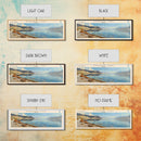 Pyramid Lake Framed Canvas Print, Lake House Decor, Panoramic Travel Poster, Scenic Wall Art, Modern Art