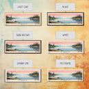 Big Chapman Lake Indiana Framed Canvas Print, Panoramic Travel Poster, Midcentury Modern Wall Art, Pop Art, Nature Lake House Art, Bedroom Decor